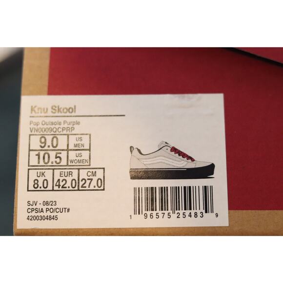 Vans Knu Skool Sz 9 - Picture 8 of 8